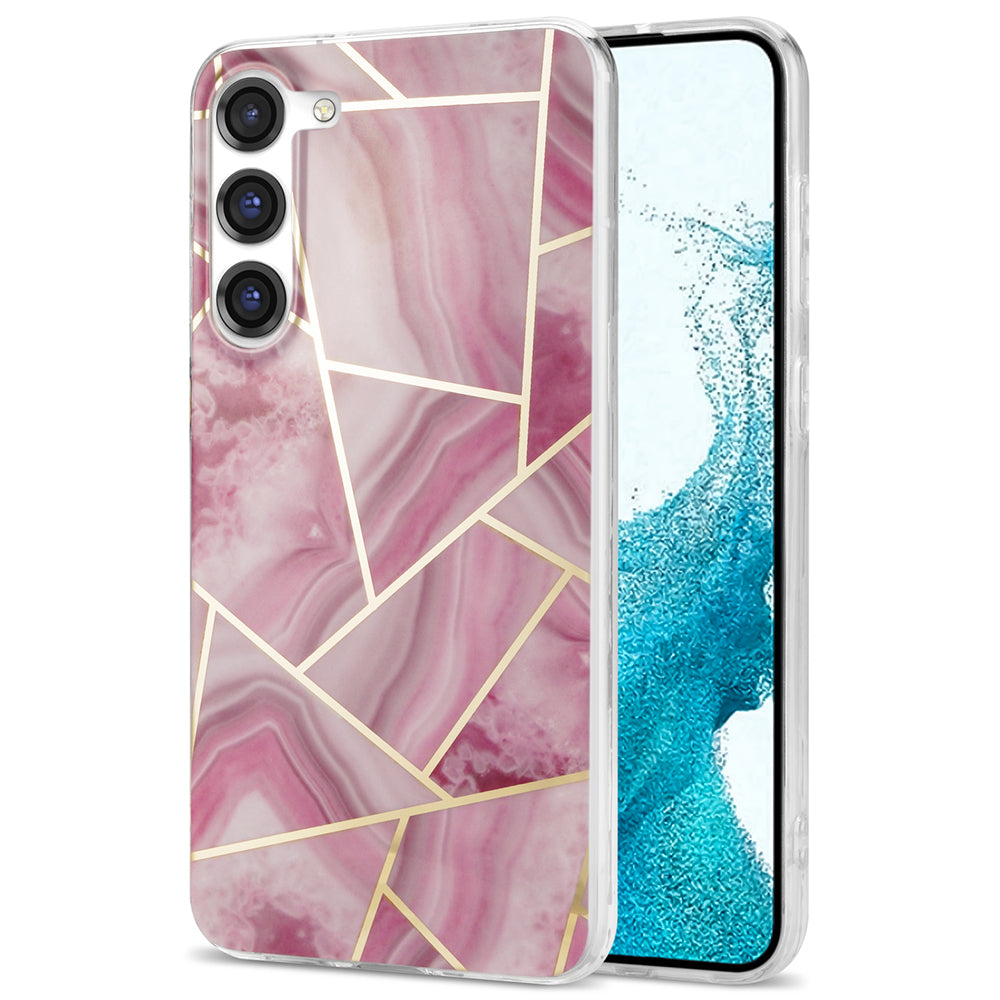 For Samsung Galaxy S23 IMD Marble Pattern Phone Case Electroplating TPU Drop Protection Cover For Samsung Galaxy S23 IMD Marble Pattern Phone Case Electroplating TPU Drop Protection Cover